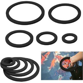 Aquarium Floating Plant Corral,Fish Feeding Ring,Floating Plant Ring, Duckweed Isolation Foam Filter Clean Aquarium Decor. Black Aquarium Feeder Ring.5 Sizes