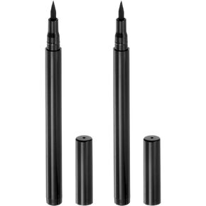 HARFINGTON 2pcs Fabric Markers Permanent Dye Paint Textile Marker Pens Fine Tip 2 Colors for DIY Clothes Shoe, Black, Brown Green