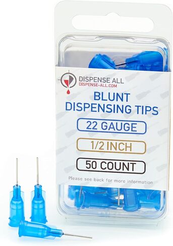 18 Gauge 1/2 Inch Blunt Tipped Dispensing Needle, Luer Lock, 10 Count in Saudi Arabia