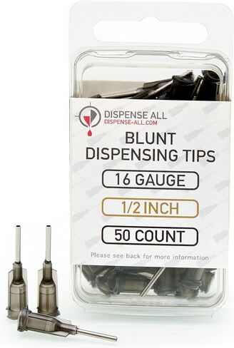 18 Gauge 1/2 Inch Blunt Tipped Dispensing Needle, Luer Lock, 10 Count in Saudi Arabia