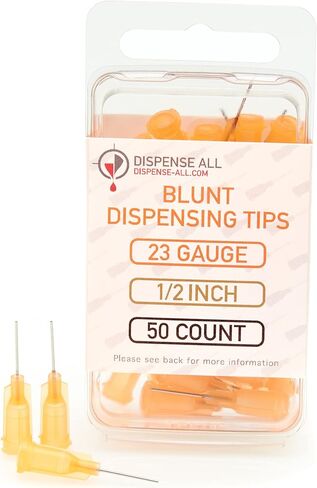 18 Gauge 1/2 Inch Blunt Tipped Dispensing Needle, Luer Lock, 10 Count in Saudi Arabia