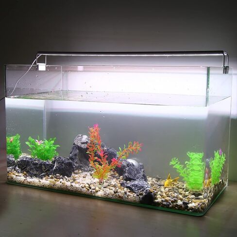 VOCOSTE 1 Pcs Fish Tank Aquarium Decorations Artificial Plants, Artificial Water Plants for Aquarium, Pink, 7.28" in Saudi Arabia