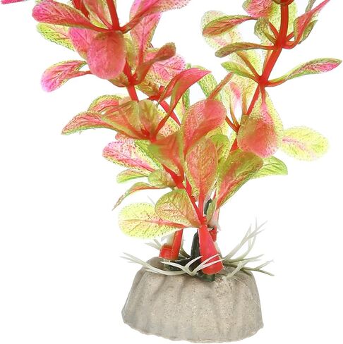 VOCOSTE 1 Pcs Fish Tank Aquarium Decorations Artificial Plants, Artificial Water Plants for Aquarium, Pink, 7.28" in Saudi Arabia