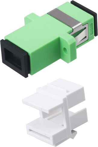 -25pcs SC APC Keystone Jack Coupler SC Simplex Singlemode Fiber Optic Coupler Adapter for Fiber Wall Plate in Saudi Arabia