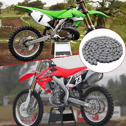 KAMIER 520 محرك سلسلة 114 وصلات قواطع مع وصلة رئيسية لـ CRF250R CRF450R YZ250F YZ450F سوزوكي DRZ250 RMZ250 Kawasaki KX250 KX450F 250cc 300cc Pit Dirt Bike Motorcycle ATV 4 Wheeler Quad Parts in Kuwait