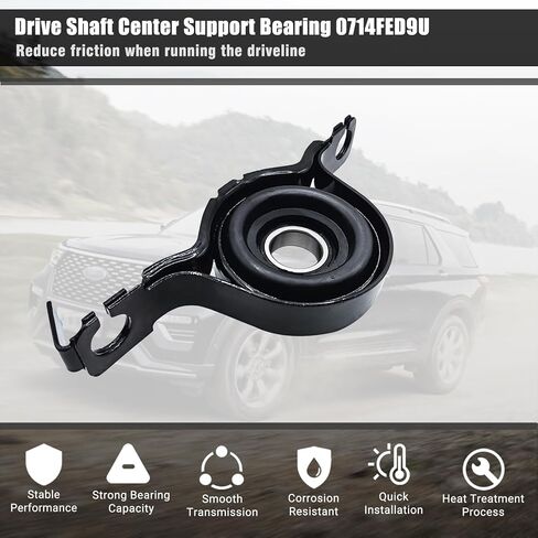 Drive Shaft Center Support Bearing, Drive Shaft Centerport Bearing 0714FED9U Compatible with Ford Edge AWD 2007-2014 in Kuwait