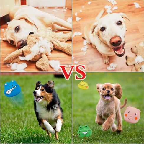 ألعاب الكلاب التي تصدر صوت صرير، ألعاب التسنين المطاطية الناعمة المتينة، ألعاب المضغ التفاعلية، ألعاب الجرو التي تصدر صريرًا مع وجه مضحك للكلاب الصغيرة والمتوسطة، 6 قطع in Kuwait