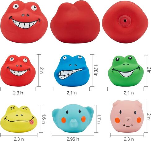 ألعاب الكلاب التي تصدر صوت صرير، ألعاب التسنين المطاطية الناعمة المتينة، ألعاب المضغ التفاعلية، ألعاب الجرو التي تصدر صريرًا مع وجه مضحك للكلاب الصغيرة والمتوسطة، 6 قطع in Kuwait