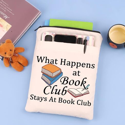 غلاف كتاب لمحبي الكتب ماذا يحدث في نادي الكتاب يبقى في نادي الكتاب بسحاب حقيبة كتب هدايا لدودة الكتب (Book Club-B) in Saudi Arabia