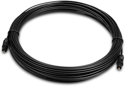 THE CIMPLE CO Digital Optical Audio Cable - Premium Toslink Fiber Optic Audio Cables with Gold Plated Connectors - Ultra Thin Jacket, Micro Cable - Extra Flexible, Long Life Jacket - 50 Feet in Saudi Arabia