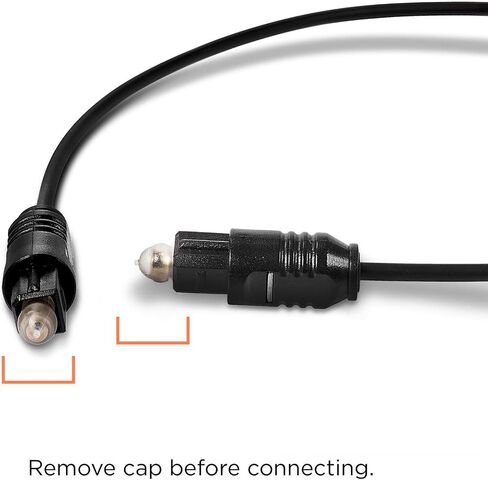 THE CIMPLE CO Digital Optical Audio Cable - Premium Toslink Fiber Optic Audio Cables with Gold Plated Connectors - Ultra Thin Jacket, Micro Cable - Extra Flexible, Long Life Jacket - 50 Feet in Saudi Arabia