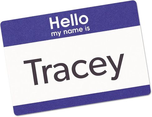 Avery 5141 Printable Self-Adhesive Name Badges, 2 1/3 x 3 3/8, Blue "Hello", 100/Pack in Saudi Arabia