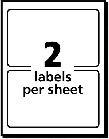 Avery 5141 Printable Self-Adhesive Name Badges, 2 1/3 x 3 3/8, Blue "Hello", 100/Pack in Saudi Arabia
