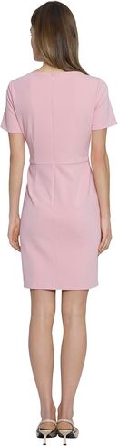 Donna Morgan Boat Neck Side Waist Twist Detail Mini, Womens Dresses in Saudi Arabia