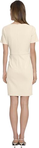 Donna Morgan Boat Neck Side Waist Twist Detail Mini, Womens Dresses in Saudi Arabia