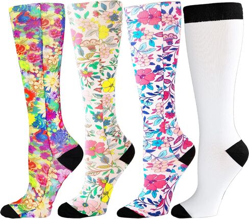 Celeste Stein Knit Compression Sock Set, 8-15mmHg Regular Calf for Women, 4 Pairs in Saudi Arabia