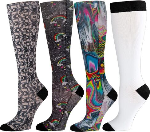 Celeste Stein Knit Compression Sock Set, 8-15mmHg Regular Calf for Women, 4 Pairs in Saudi Arabia