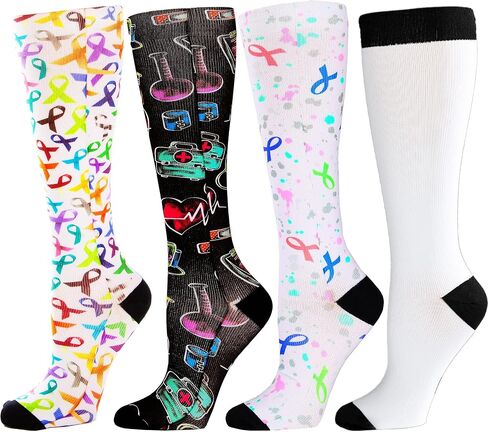 Celeste Stein Knit Compression Sock Set, 8-15mmHg Regular Calf for Women, 4 Pairs in Saudi Arabia