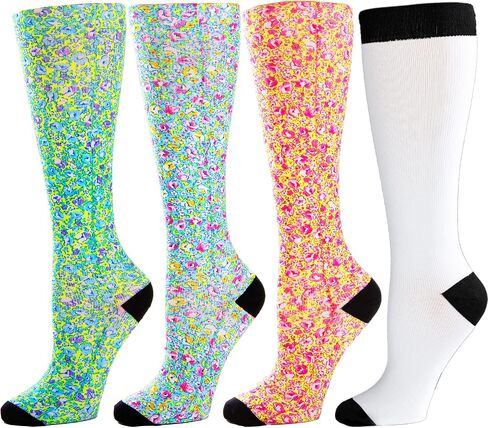 Celeste Stein Knit Compression Sock Set, 8-15mmHg Regular Calf for Women, 4 Pairs in Saudi Arabia