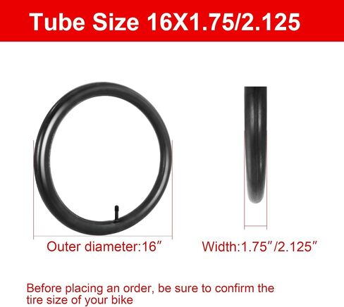 16 Inch Bike Tire and Inner Tube Fits for 16 x 1.75/1.95/2.10/2.125 Kid Bicycle, Baby Stroller, Go Jogging, Double Stroller, RoyalBaby Kids Bike Tire Tubes in Saudi Arabia