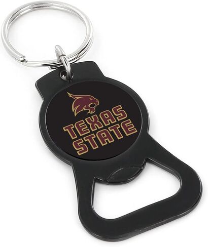 aminco NCAA unisex-adult Bottle Opener Keychain, Black in Saudi Arabia