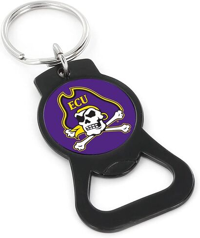 aminco NCAA unisex-adult Bottle Opener Keychain, Black in Saudi Arabia