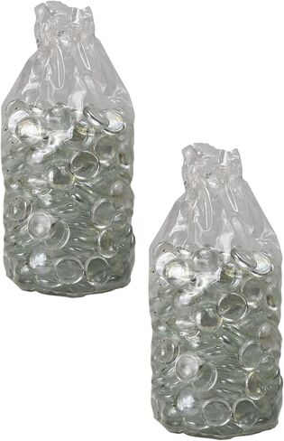 Set of 84oz of Exotic Aquarium and Vase Gems - Perfect for Aquariums, Vase Fillers, Table Scatter, Scrapbooking and Much More! (Clear Glass Round, 5 Pounds) in Saudi Arabia