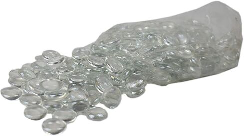 Set of 84oz of Exotic Aquarium and Vase Gems - Perfect for Aquariums, Vase Fillers, Table Scatter, Scrapbooking and Much More! (Clear Glass Round, 5 Pounds) in Saudi Arabia