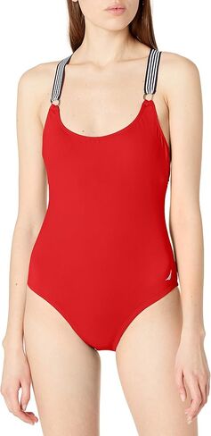 Nautica Women's Standard Cross Back One Piece in Saudi Arabia