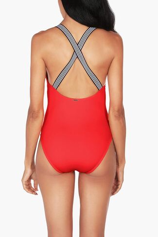 Nautica Women's Standard Cross Back One Piece in Saudi Arabia