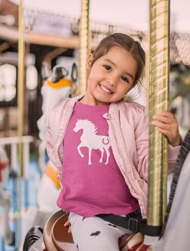 Horse Gifts for Girls Love Horses Shirt Horseback Riding Equestrian Kids Shirts XL (11-12) Wow Pink in Saudi Arabia