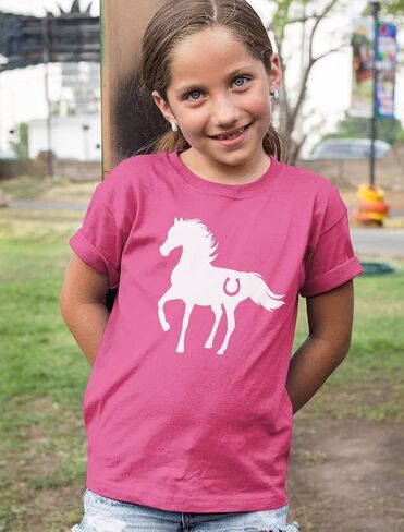 Horse Gifts for Girls Love Horses Shirt Horseback Riding Equestrian Kids Shirts XL (11-12) Wow Pink in Saudi Arabia