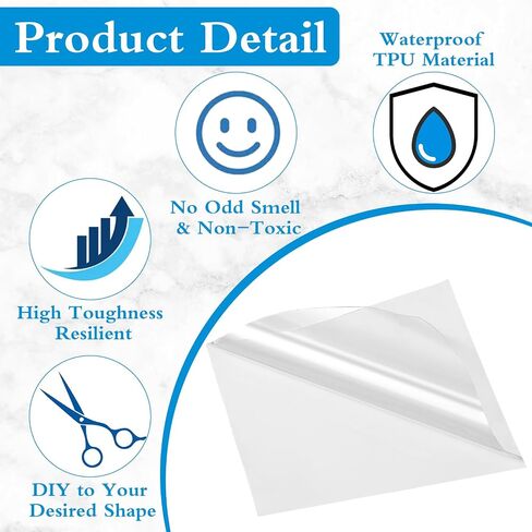 Inflatable Patch Repair Kit,12Pcs TPU Pool Patch Repair Kit Waterproof Clear Heavy Duty for Air Mattress Bounce House Pool Inflatable Toys Tent Swimming Ring Tent Canvas in Saudi Arabia