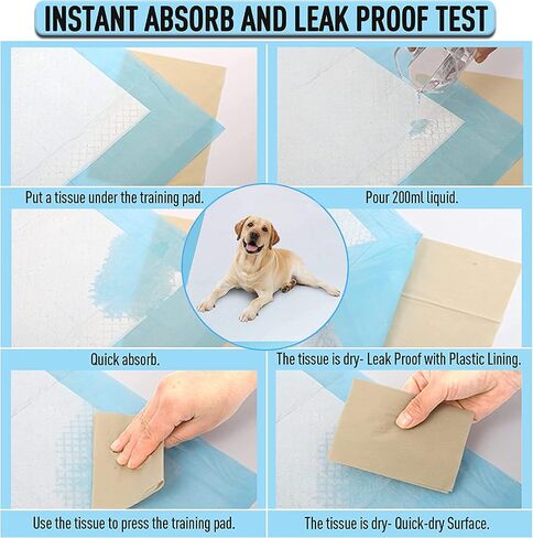 Dog and Puppy Training Pads, Potty Pads, Dog Pads Diapers Leak-Proof 6-Layer Pee Pads with Thicker Materials with Quick-Dry Surface for Potty Training, blue, 20 PACK- XL (23.6 x 35.4 inch) in Saudi Arabia
