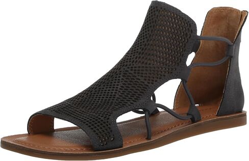 Lucky Brand Women's BARTEGA Flat Sandal, Nine Iron, 10 in Saudi Arabia