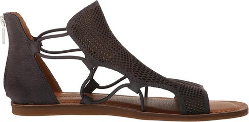 Lucky Brand Women's BARTEGA Flat Sandal, Nine Iron, 10 in Saudi Arabia