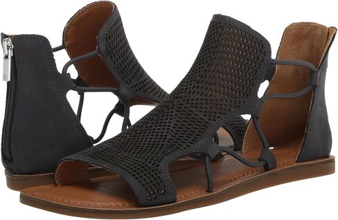 Lucky Brand Women's BARTEGA Flat Sandal, Nine Iron, 10 in Saudi Arabia