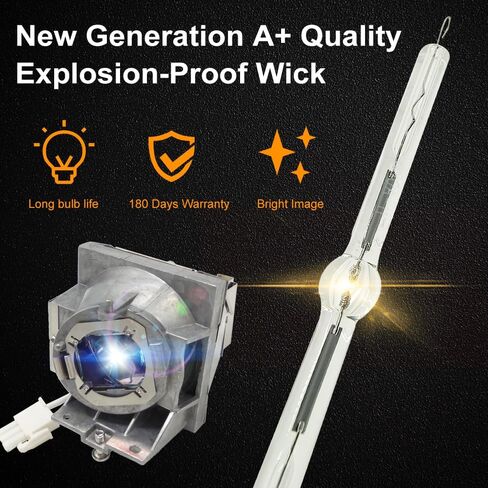 A+ Quality RLC-124 Replacement Projector Lamp Bulb with Housing Compatible with Viewsonic PG707X in Saudi Arabia