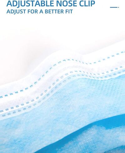 Disposable Face Mask 3 Ply with Ear loop Protection, 50 Count in Saudi Arabia
