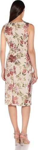 Adrianna Papell Women's Foil Crepe Cutout Sheath Dress in Saudi Arabia