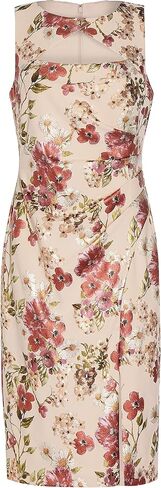 Adrianna Papell Women's Foil Crepe Cutout Sheath Dress in Saudi Arabia