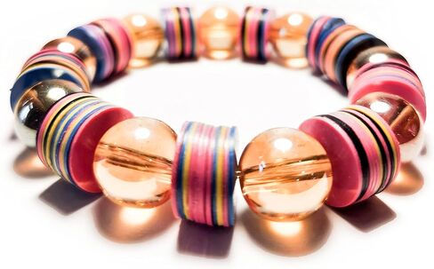 Homemade African Bracelets - 1-3 Pieces Unisex Colorful Bracelets from Ghana (Clear) in Saudi Arabia