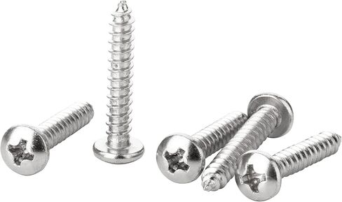 برغي خشب فيليبس، برغي من الفولاذ المقاوم للصدأ، رأس مقلاة - فيليبس، Qnt: 100 قطعة، من Handymen Hardware (6 × 1 1/2 بوصة) in Kuwait