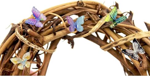 50pcs Micro Resin Butterflies, Dollhouse Miniature Tiny Butterflies, Micro Landscaping Decoration in Saudi Arabia