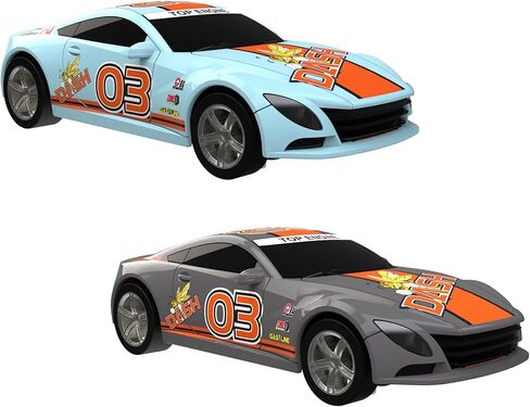 SuperFun 302-1/43 USB Power Slot Car Racing Set, Layout Size: 90"x32", LED Headlights, Lap Counter, Ages 8+ in Kuwait
