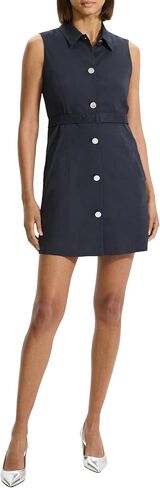 Theory Women's Sleeveless Belted Military Dress in Saudi Arabia