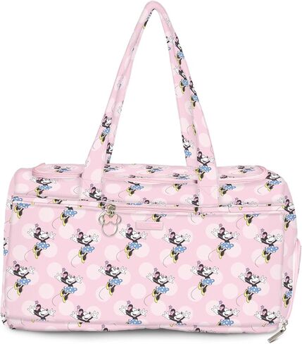 New! Super Star Plus - Disney's Be More Minnie, JuJuBe Weekender Diaper Bag, Zippered Overnight Travel Duffel Bag with Baby Changing Pad, Shoe Compartment, Tote Bag Shoulder Straps, Galaxy of Rivals in Kuwait