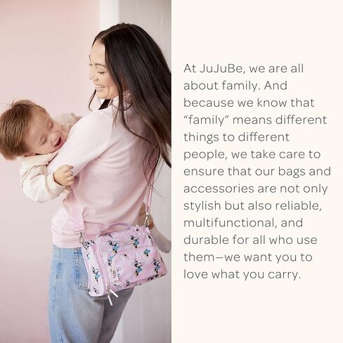 New! Super Star Plus - Disney's Be More Minnie, JuJuBe Weekender Diaper Bag, Zippered Overnight Travel Duffel Bag with Baby Changing Pad, Shoe Compartment, Tote Bag Shoulder Straps, Galaxy of Rivals in Kuwait