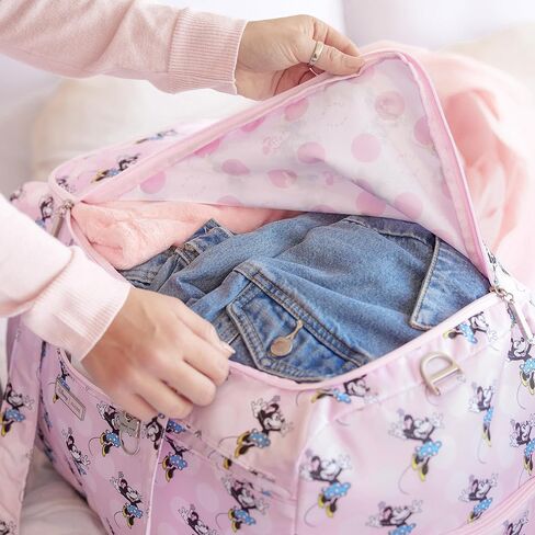New! Super Star Plus - Disney's Be More Minnie, JuJuBe Weekender Diaper Bag, Zippered Overnight Travel Duffel Bag with Baby Changing Pad, Shoe Compartment, Tote Bag Shoulder Straps, Galaxy of Rivals in Kuwait