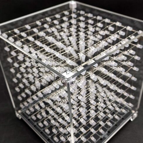 3D LED Cube Transparent Acrylic Case It is Only Applicable to 3D8S-BLUE 3D8P-BLUE 3D8S-MUTIL 3D8P-MULTI and 3D8RGB-KIT in Saudi Arabia